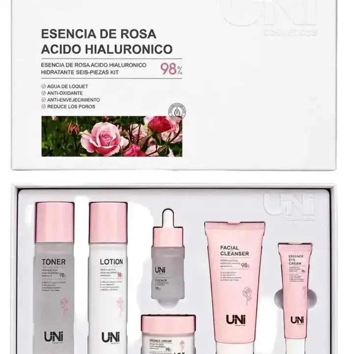 Kits skincare uni Rutina facial completa de 6 productos