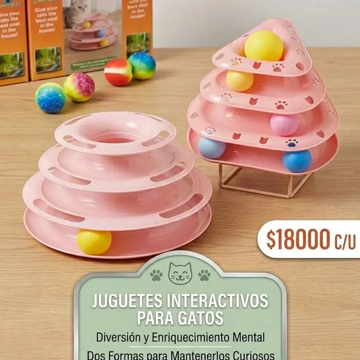 Juguetes interactivos para gatos
