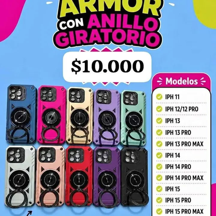 Fundas Armor con anillo giratorio