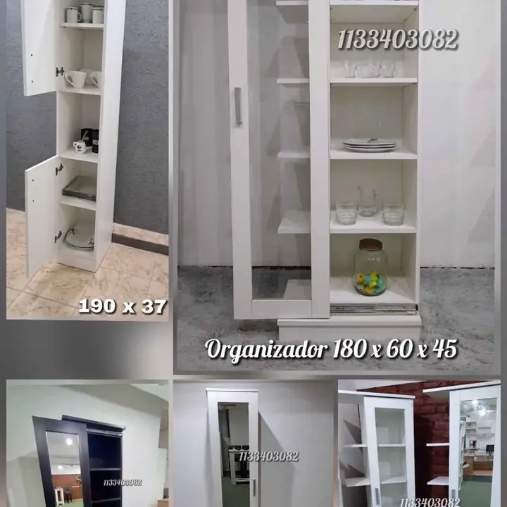 Organizadores con vidrio o espejo. abonas al recibir
