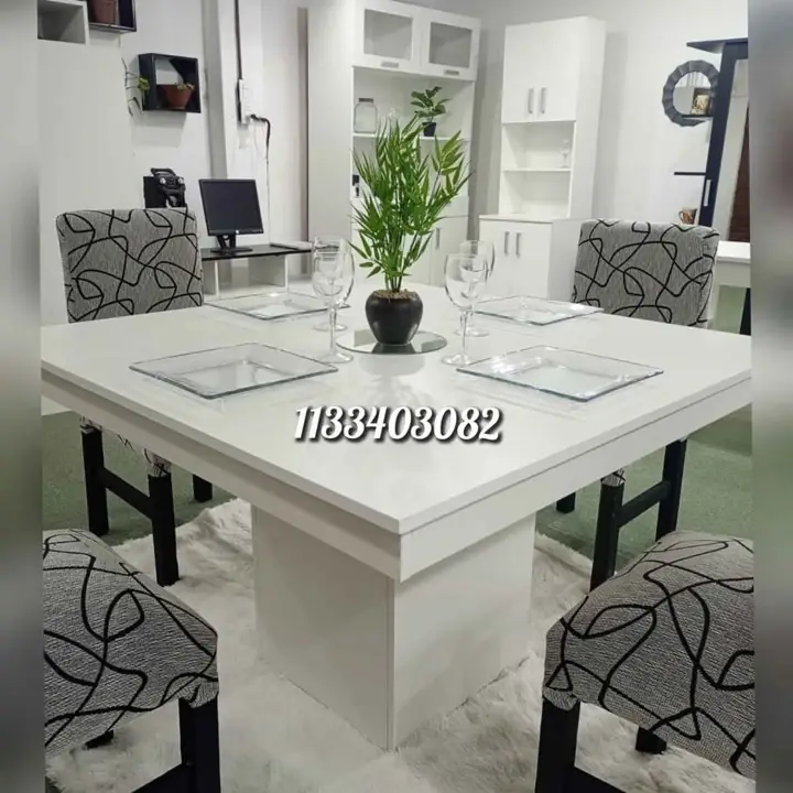 Mesa 140 x 140 en melamina, hay mas colores y medidas