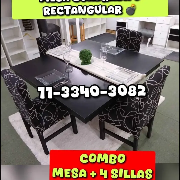 Juego de comedor hay mas colores hay mas combos disponibles