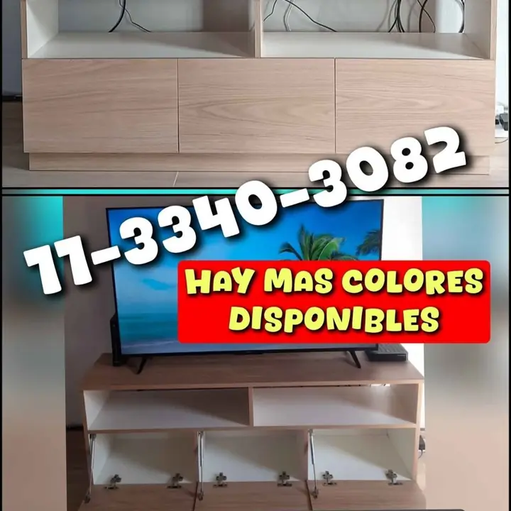 Rack para TV hay mas colores disponibles envios gratis