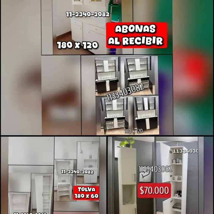 Rack de TV/vajillero/vestidores/maquilladores