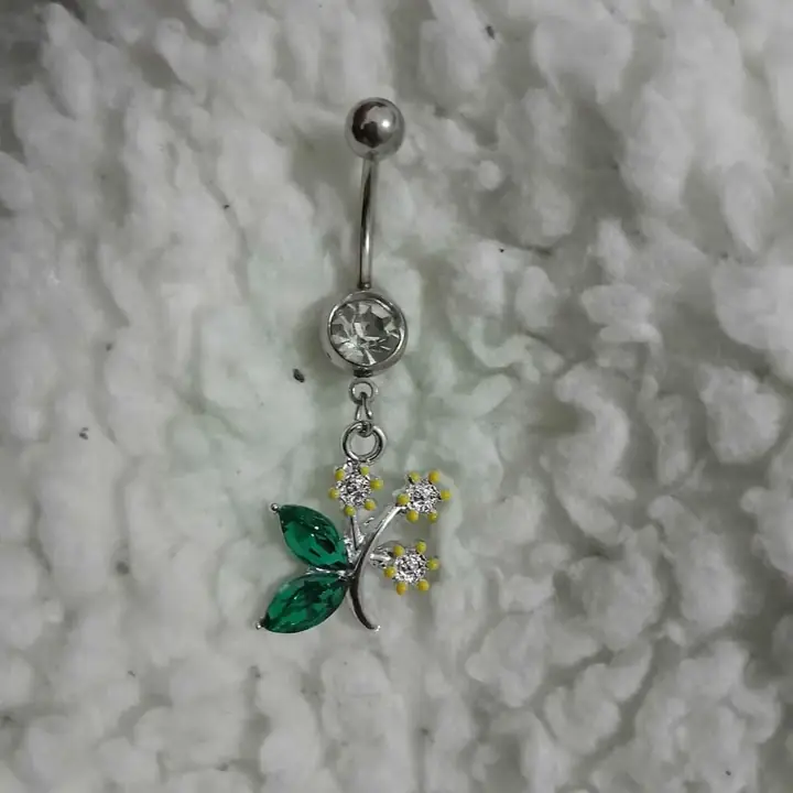 Piercing ombligo flores