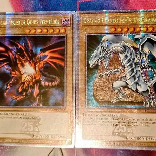 Blue-Eyes y Red-Eyes Dragon (QUARTER) en portugués a la venta en Buenos Aires