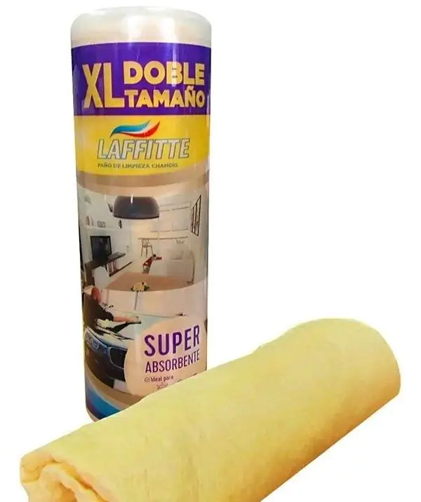Paño tubo chamois XL 43X64 gamuza sintetica AJ91
