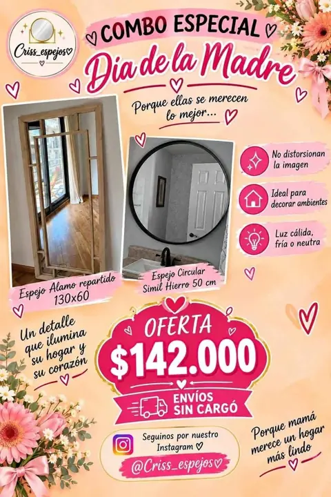 Combos de espejos madera repartido CIRCULAR