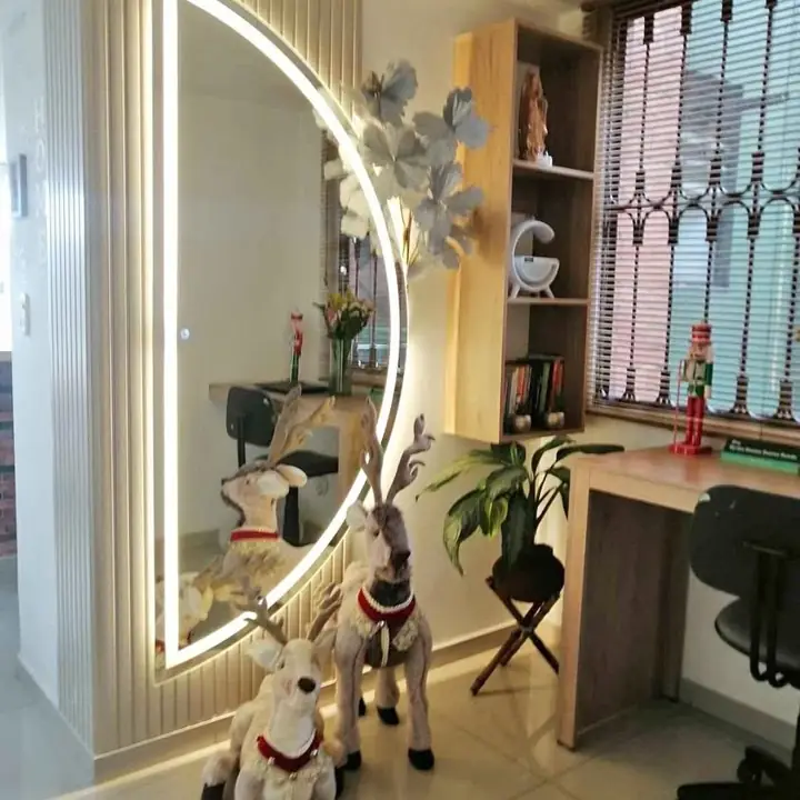 Espejos media luna LED esmerilado en oferta