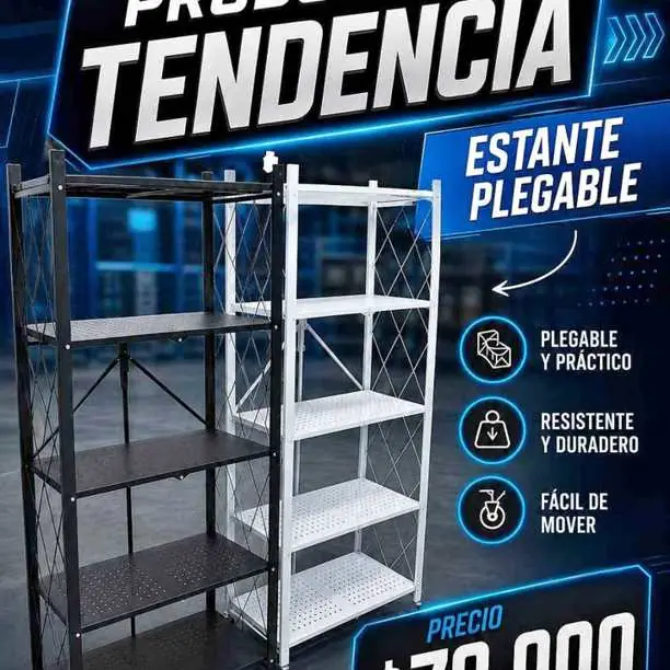 Estante plegable multiuso – $78.000