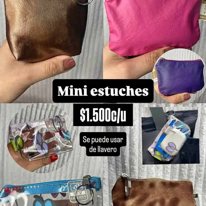 Mini estuches se pueden hacer llavero