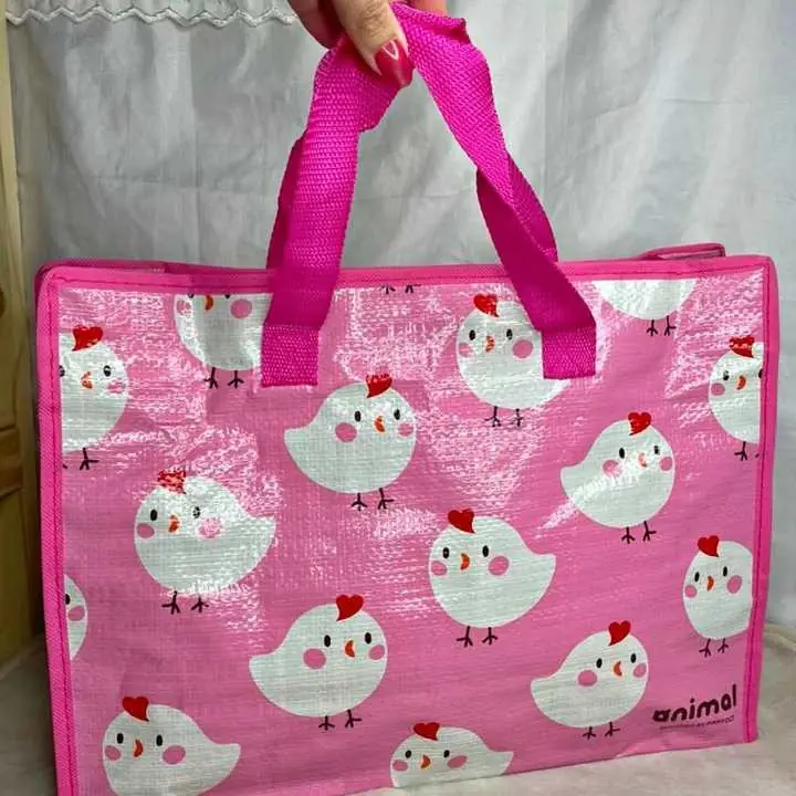 Bolsa de compra con cierre y correa corta fija 38.5cm de ancho x 29cm de alto x 12 profundidad