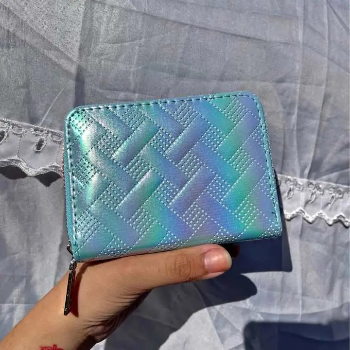 Billetera pocket con cierre Tornasolada