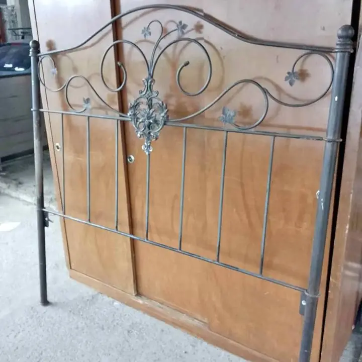 Respaldar de somier hierro artístico labrado 1.50 de ancho