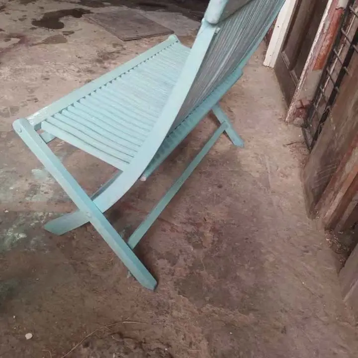 Sillón plegable doble vintage sano y firme