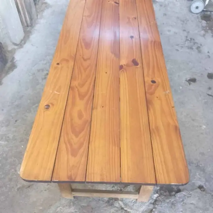 Mesón plegable impecable estado de pino maziso 2mtros por 70 ancho