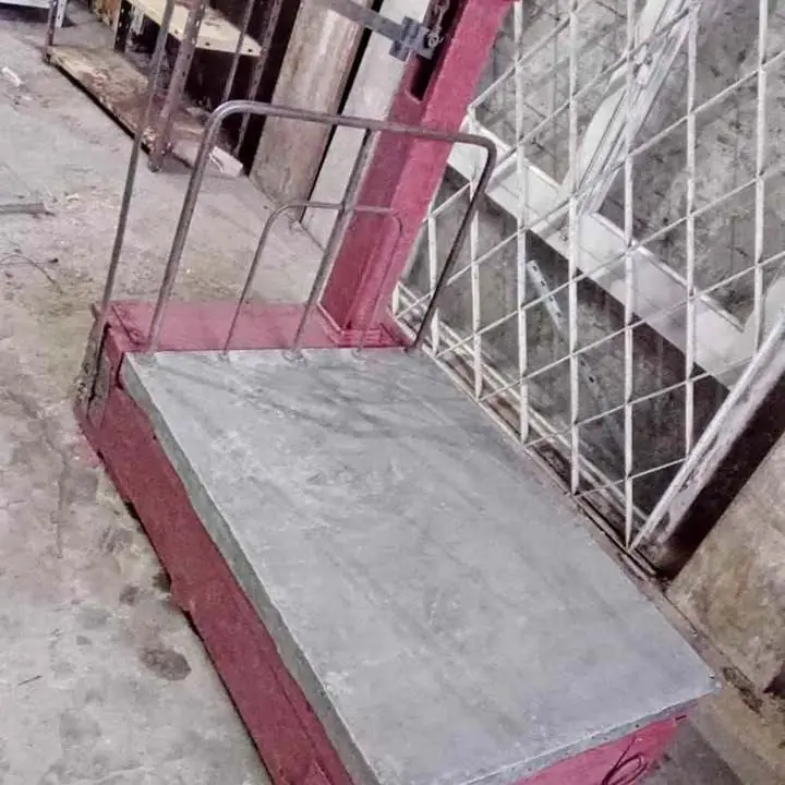 Balanza báscula funcionando