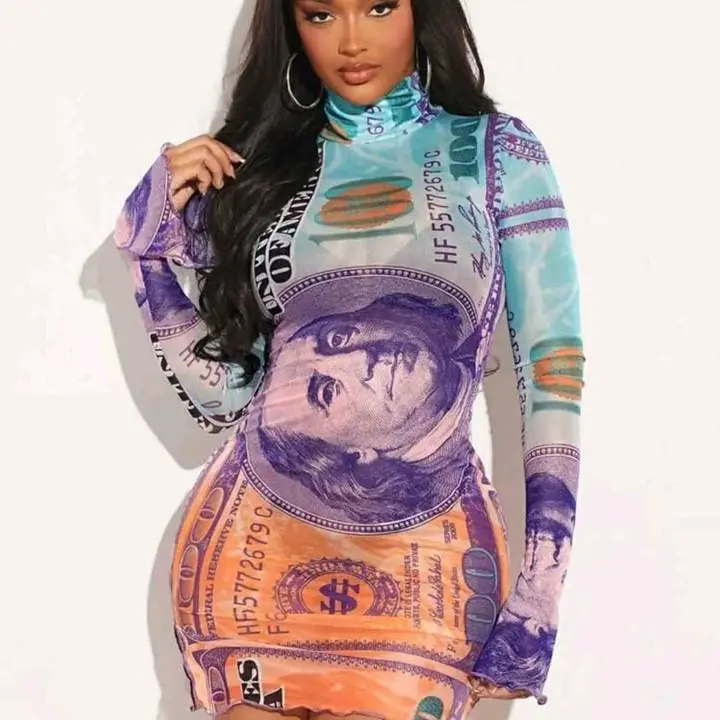 Vestido Dolar transparente
