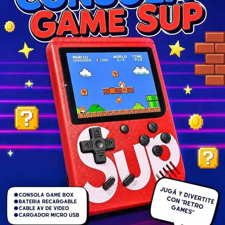 Consola de juegos retros mas de 400 juegos en 1 consola $18.000