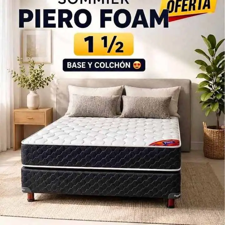 Sommier piero foam 1½ plaza 100X190X23