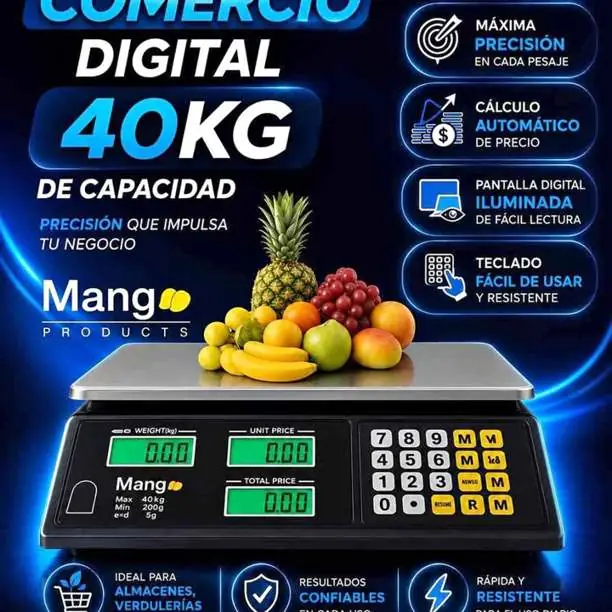 Balanza comercial mango 40KG