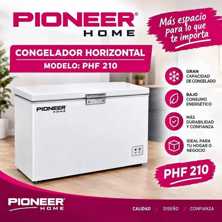 Freezer Pioneer Phf210 210l Blanco 210 Lts