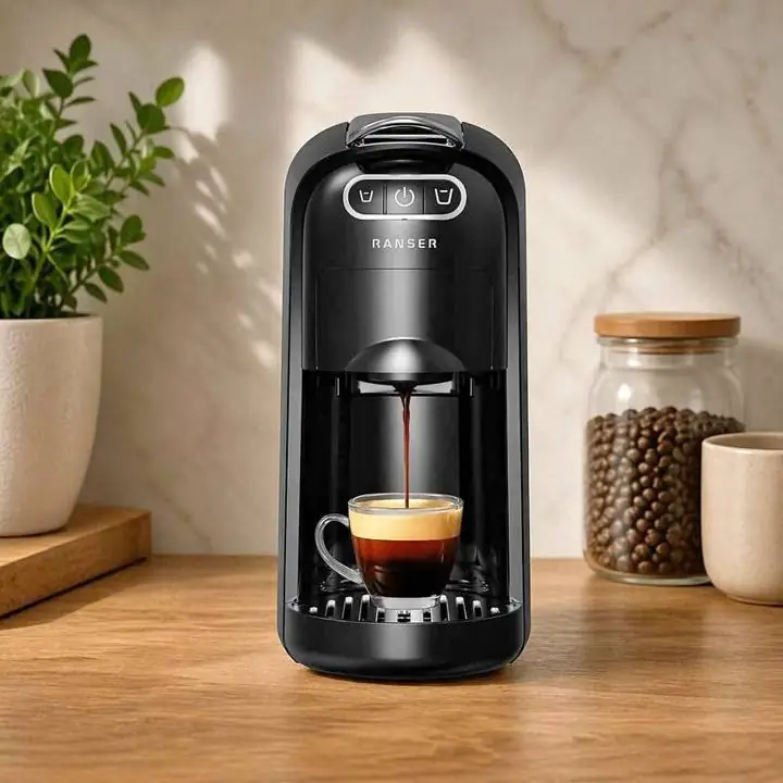 Cafetera espresso clooney ranser CM-C03B 3 modos 20 bar 1400W color negra
