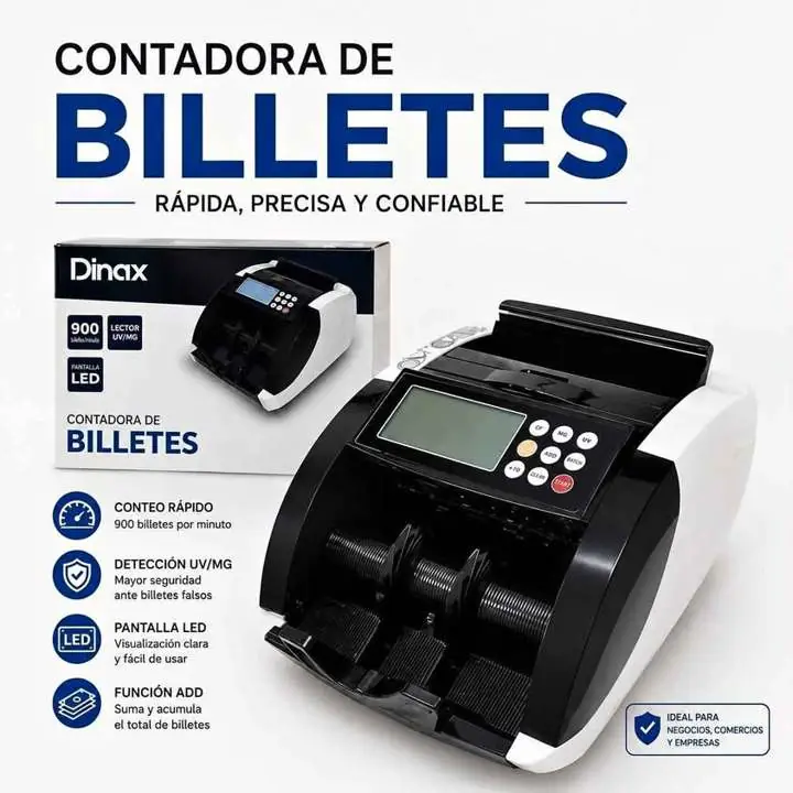 Contadora de billetes dinax profesional