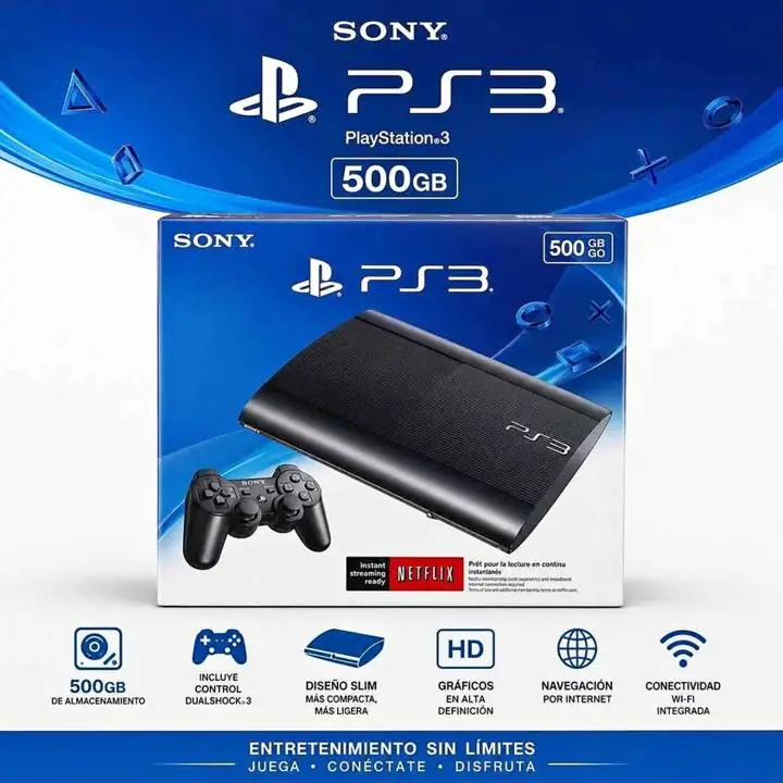 Sony PlayStation 3 Super Slim 500gb Negro