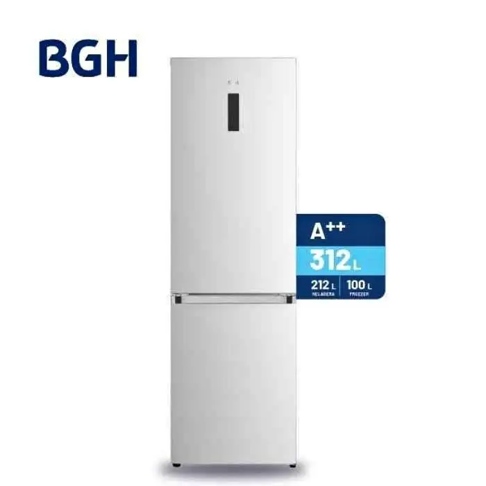 Heladera No Frost BGH BRC310i1A Combi 312Lts Inverter Inox