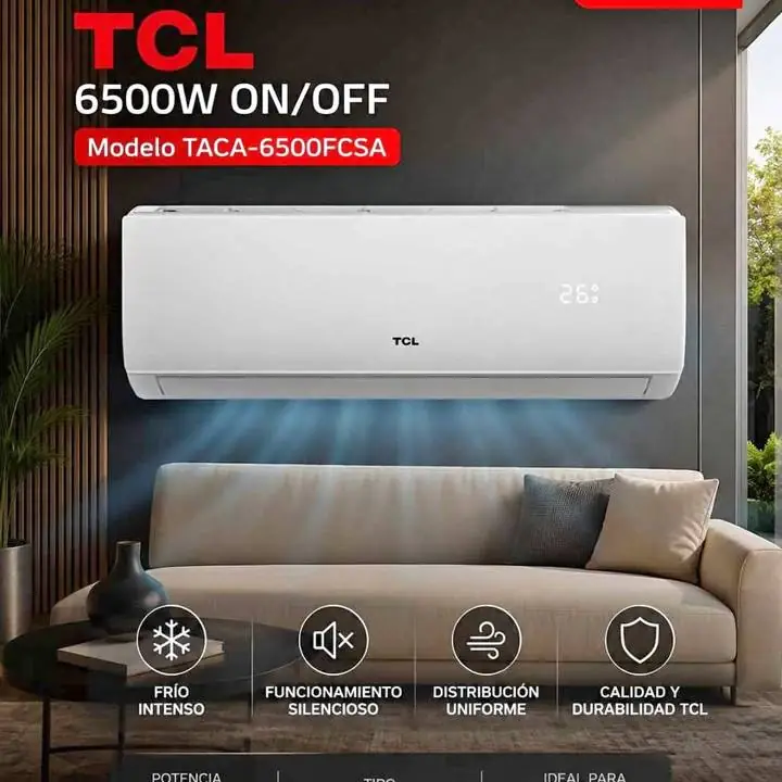 Aire acondicionado TCL 6500W on/off •modelo TACA-6500FCSA precio $1.100.000