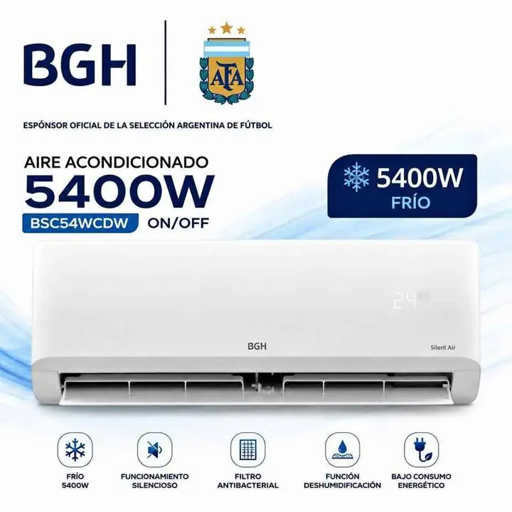 Aire acondicionado BGH 5400W frío/calor silent air