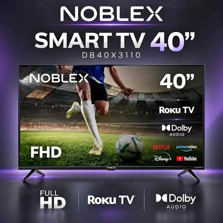 Smart Tv DB40 Led 40 Pulgadas Hd Negro Roku Noblex