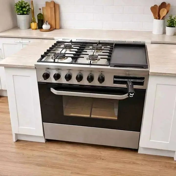 Cocina industrial saho kuma 82CM multigrill T/vidrio C/plancheta y carlitero 675.900