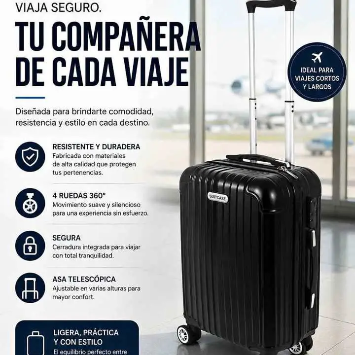 Valija de viaje carry gris y negro $69.500
