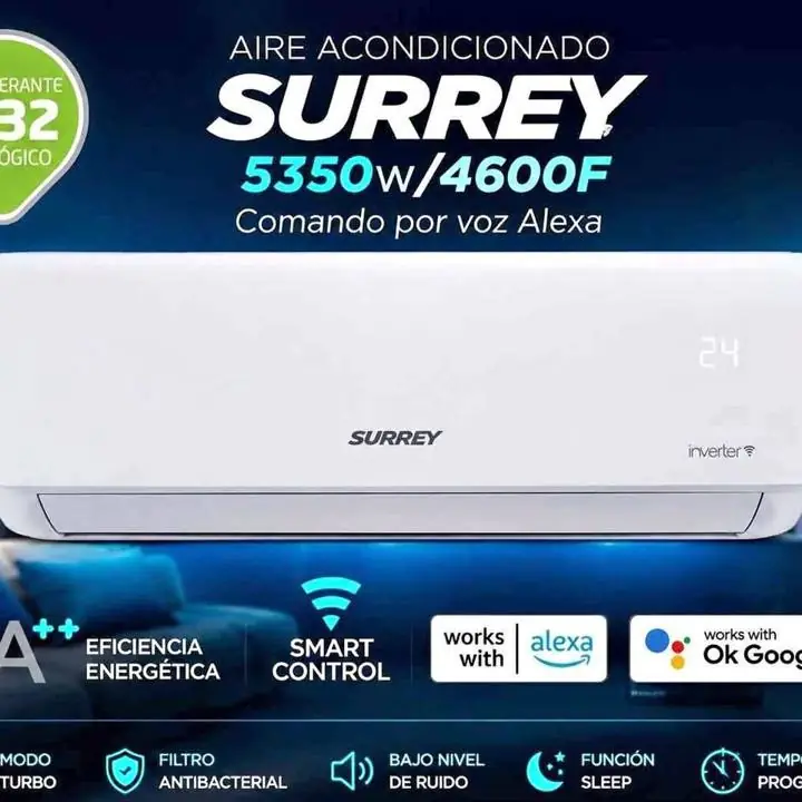 Aire acondicionado surrey 5350W inverter frio/calor WiFi •modelo 553NIQ18GN81
