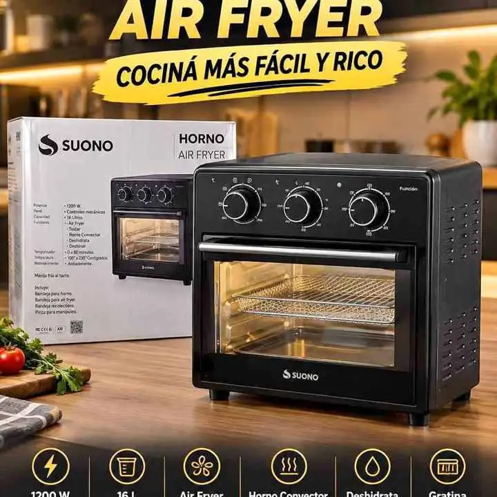 Nuevo ingresoo freidora de aire suono 16L 1200W $150.000