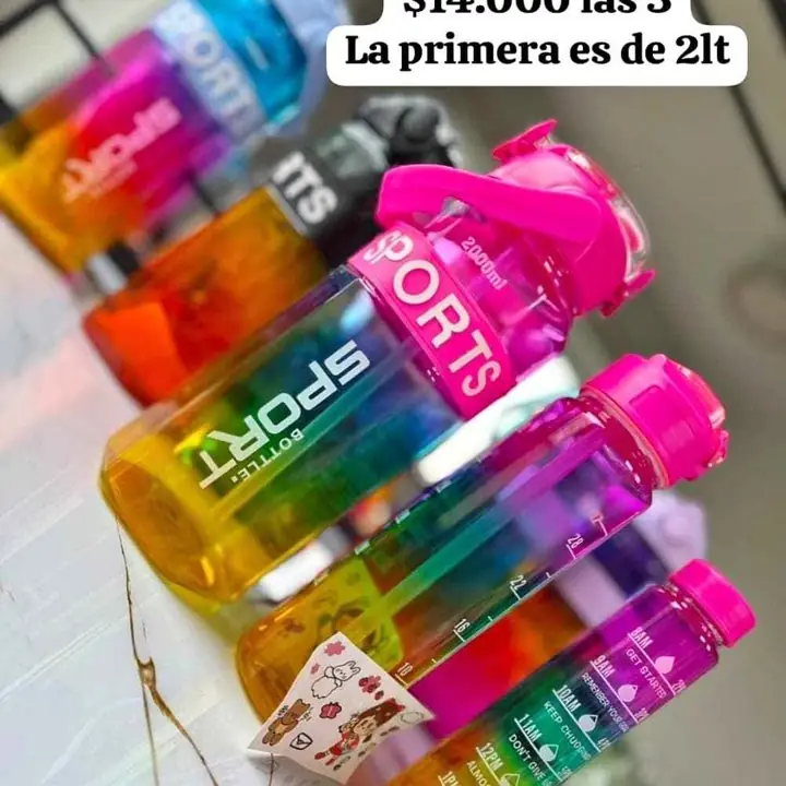Set de botellas x 3 $14.000