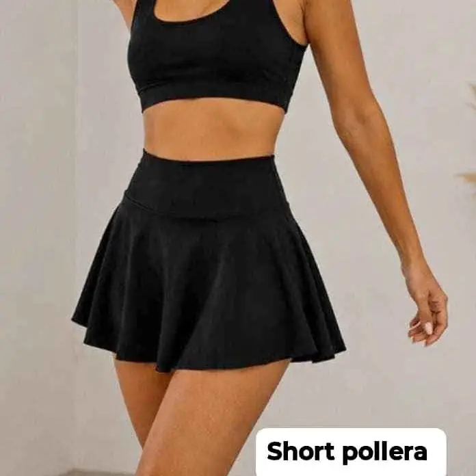 Short pollera del 1 al 5 $12.500
