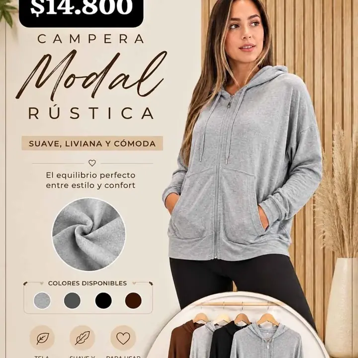 Campera modal del 1 al 4 $14.800