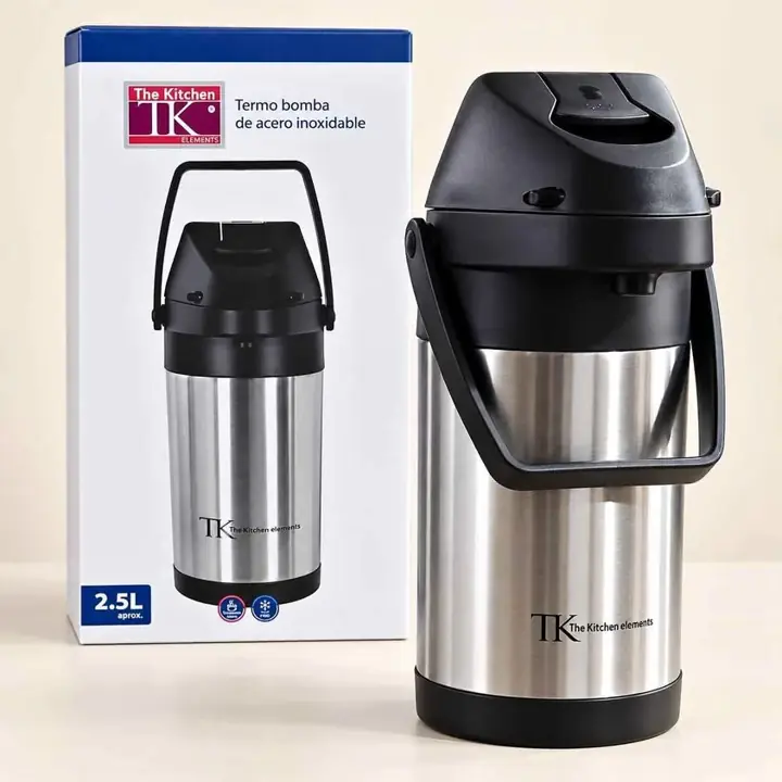Termo bomba de acero inox 2.5L