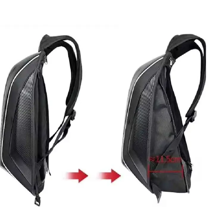 Mochila expandible para moto