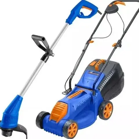 Combo cortadora de cesped 1200W + bordeadora 350W Wadfow