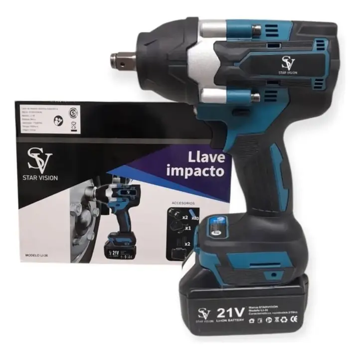 Llave de impacto inalambrica 21v starvision