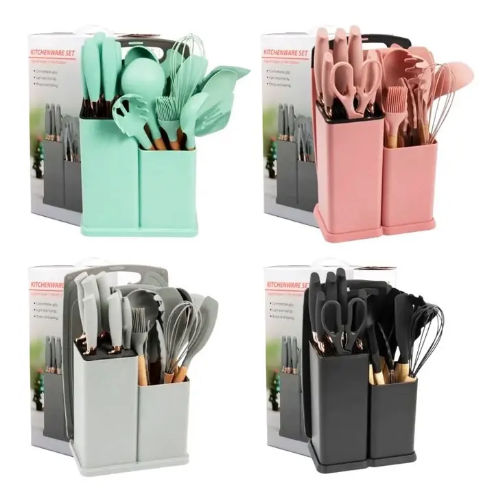 Set utensillos + tabla de picar