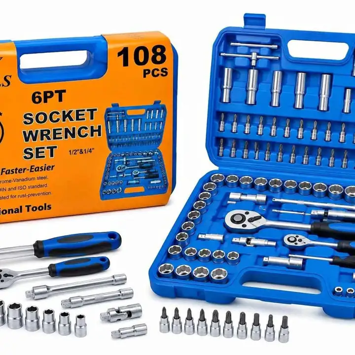 Valija llave tubo de 108 pcs