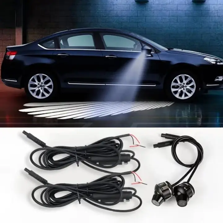 Luz alas para puerta auto ilumina piso
