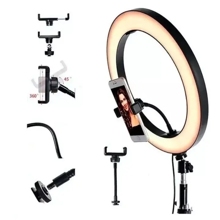 Aro selfie blanco 26CM