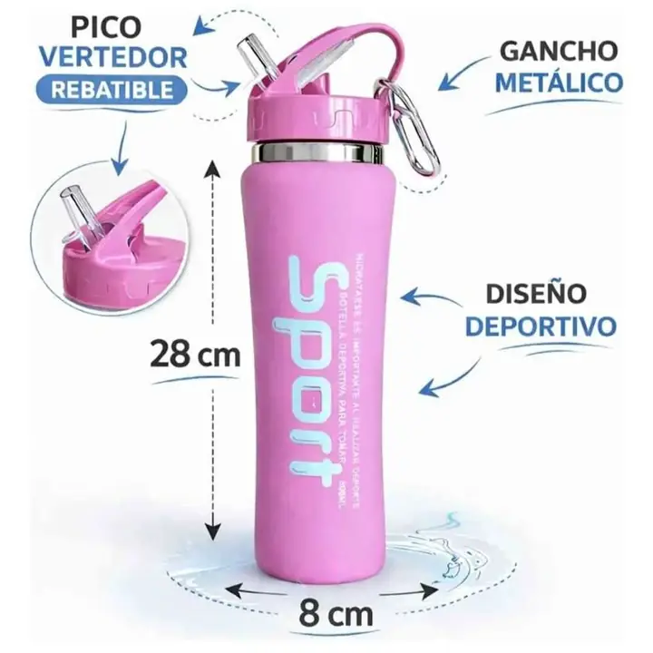 Botella acero inoxidable con pico