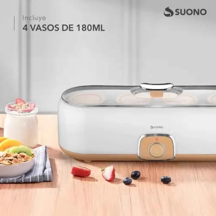 Yogurtera 780ML 4 vasos 180MLC/U Suono